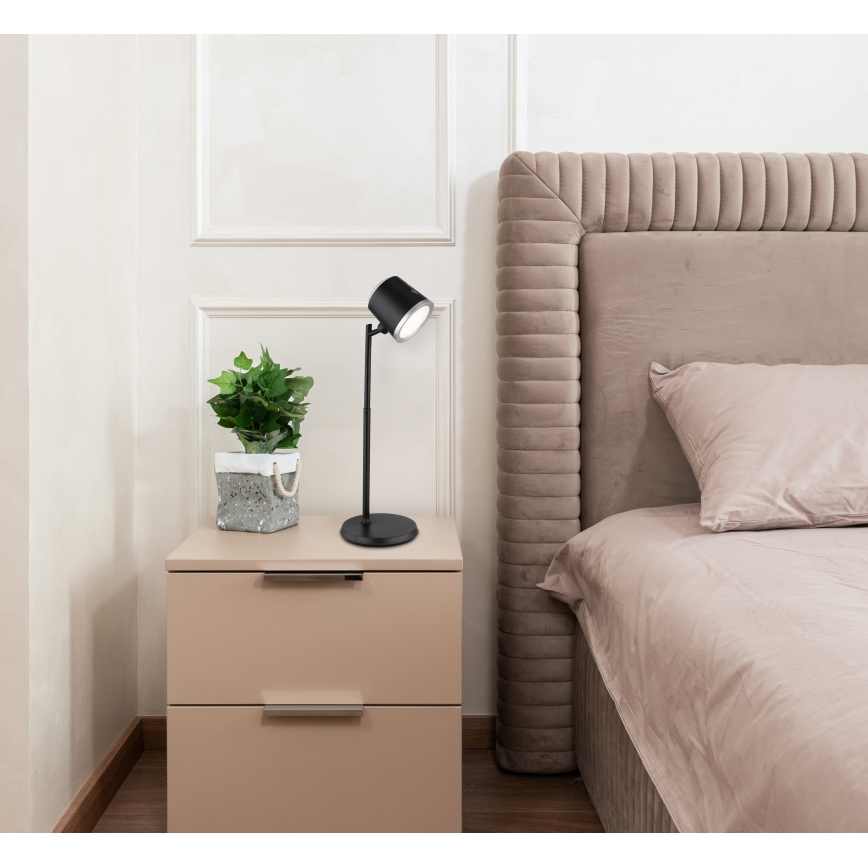 Globo - LED ljusreglerad bordslampa touch 04.01.2001 LED/6W/3,7V 3000K/4000K/6500K 1500 mAh USB svart