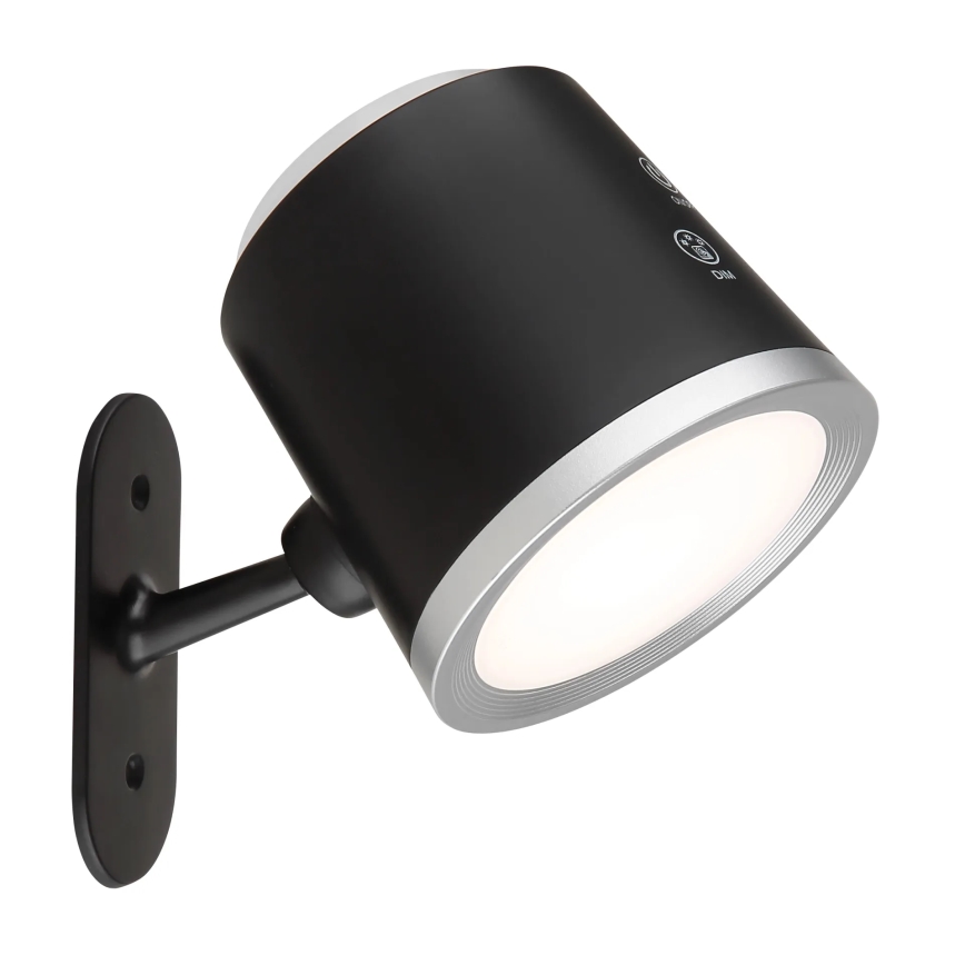 Globo - LED ljusreglerad bordslampa touch 04.01.2001 LED/6W/3,7V 3000K/4000K/6500K 1500 mAh USB svart
