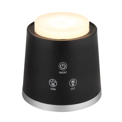Globo - LED ljusreglerad bordslampa touch 04.01.2001 LED/6W/3,7V 3000K/4000K/6500K 1500 mAh USB svart