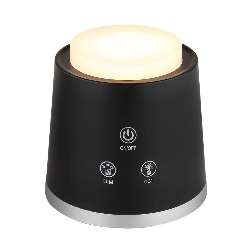 Globo - LED ljusreglerad bordslampa touch 04.01.2001 LED/6W/3,7V 3000K/4000K/6500K 1500 mAh USB svart