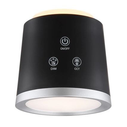 Globo - LED ljusreglerad bordslampa touch 04.01.2001 LED/6W/3,7V 3000K/4000K/6500K 1500 mAh USB svart