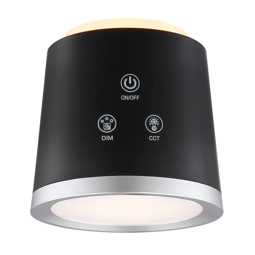 Globo - LED ljusreglerad bordslampa touch 04.01.2001 LED/6W/3,7V 3000K/4000K/6500K 1500 mAh USB svart