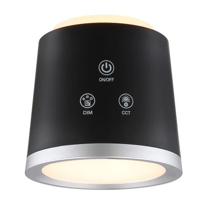 Globo - LED ljusreglerad bordslampa touch 04.01.2001 LED/6W/3,7V 3000K/4000K/6500K 1500 mAh USB svart