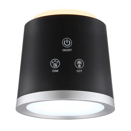 Globo - LED ljusreglerad bordslampa touch 04.01.2001 LED/6W/3,7V 3000K/4000K/6500K 1500 mAh USB svart