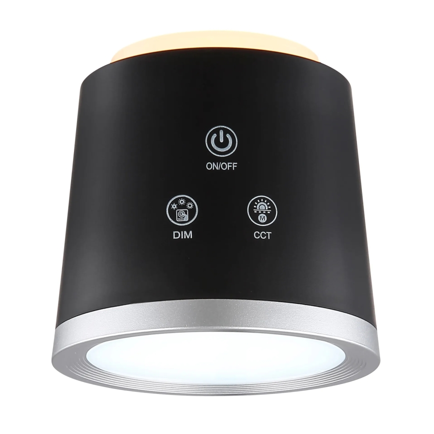 Globo - LED ljusreglerad bordslampa touch 04.01.2001 LED/6W/3,7V 3000K/4000K/6500K 1500 mAh USB svart