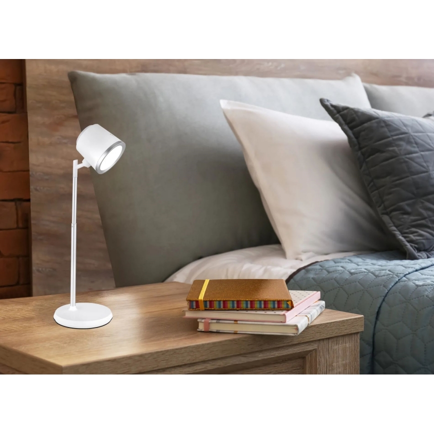 Globo - LED ljusreglerad bordslampa touch 04.01.2001 LED/6W/3,7V 3000K/4000K/6500K 1500 mAh USB vit