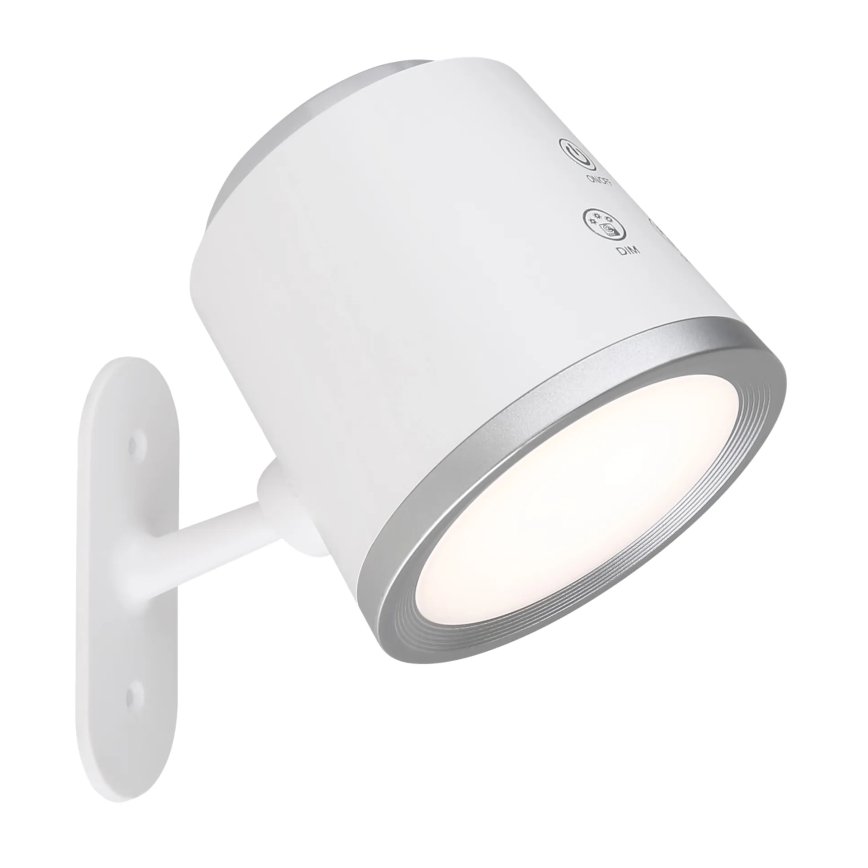 Globo - LED ljusreglerad bordslampa touch 04.01.2001 LED/6W/3,7V 3000K/4000K/6500K 1500 mAh USB vit
