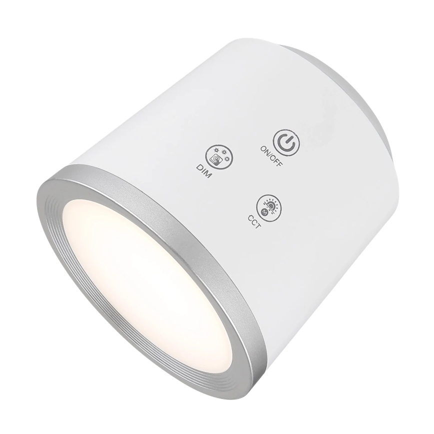 Globo - LED ljusreglerad bordslampa touch 04.01.2001 LED/6W/3,7V 3000K/4000K/6500K 1500 mAh USB vit