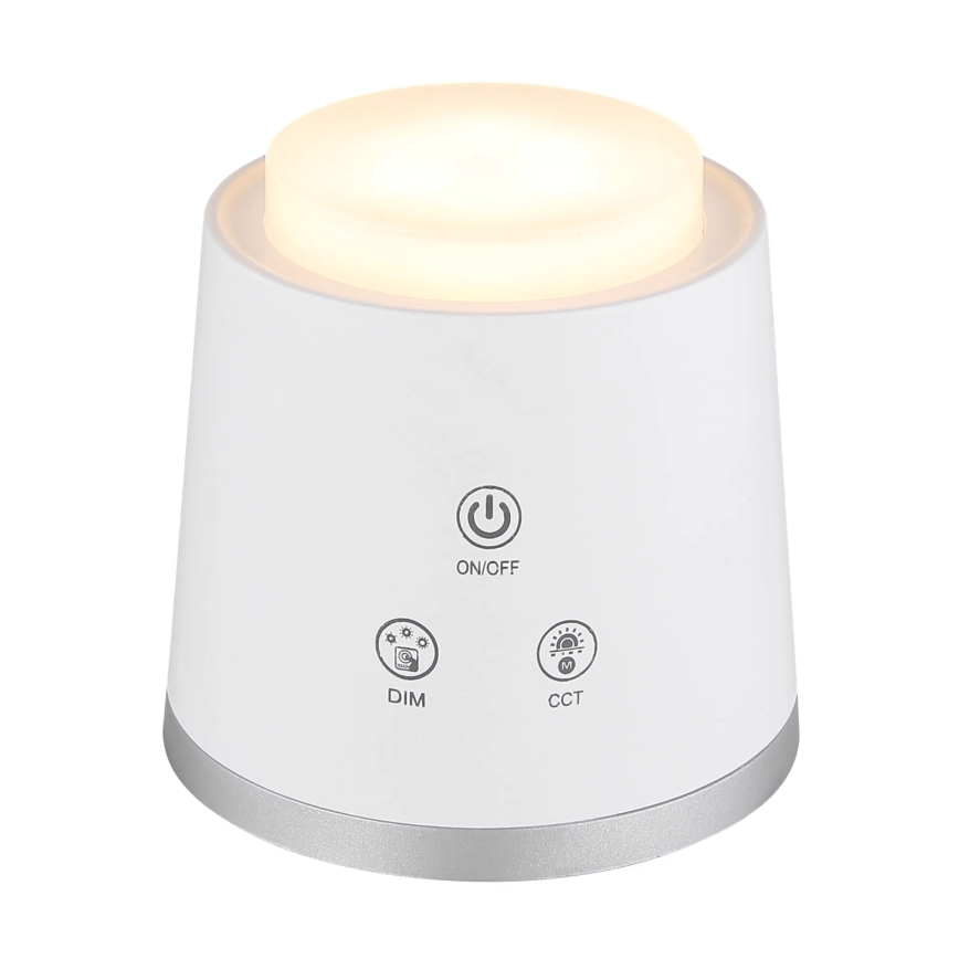 Globo - LED ljusreglerad bordslampa touch 04.01.2001 LED/6W/3,7V 3000K/4000K/6500K 1500 mAh USB vit