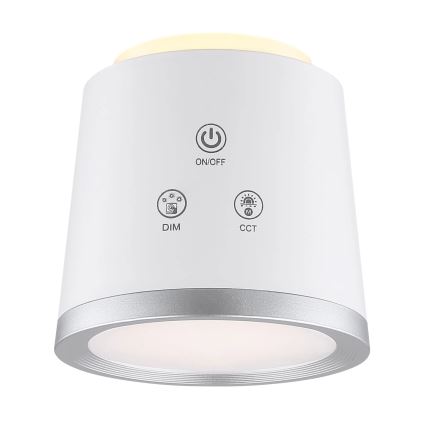 Globo - LED ljusreglerad bordslampa touch 04.01.2001 LED/6W/3,7V 3000K/4000K/6500K 1500 mAh USB vit