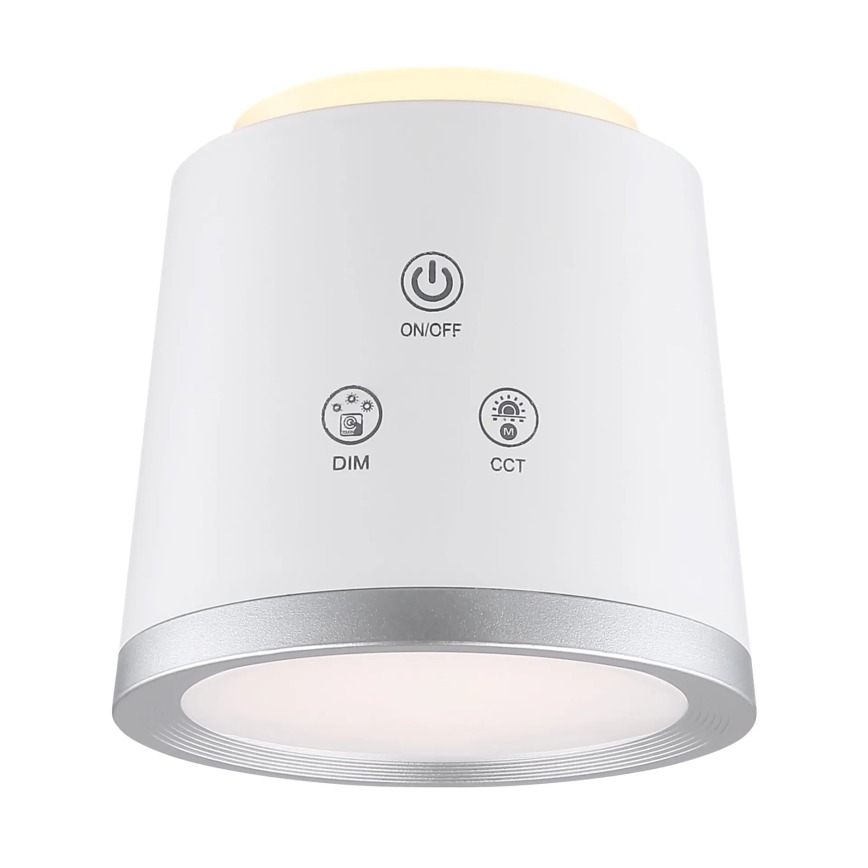 Globo - LED ljusreglerad bordslampa touch 04.01.2001 LED/6W/3,7V 3000K/4000K/6500K 1500 mAh USB vit