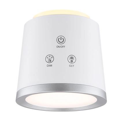 Globo - LED ljusreglerad bordslampa touch 04.01.2001 LED/6W/3,7V 3000K/4000K/6500K 1500 mAh USB vit
