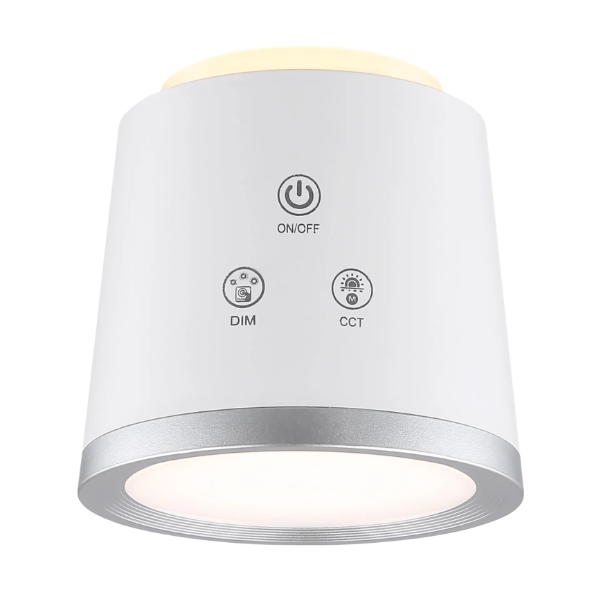 Globo - LED ljusreglerad bordslampa touch 04.01.2001 LED/6W/3,7V 3000K/4000K/6500K 1500 mAh USB vit