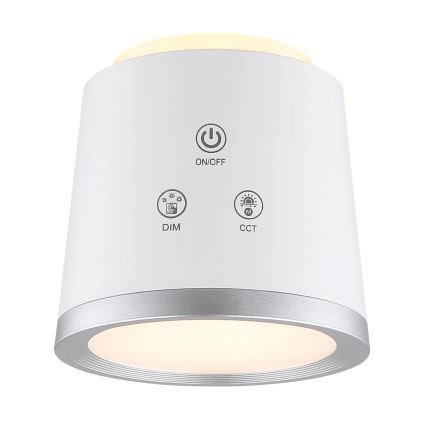 Globo - LED ljusreglerad bordslampa touch 04.01.2001 LED/6W/3,7V 3000K/4000K/6500K 1500 mAh USB vit