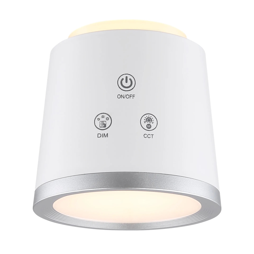Globo - LED ljusreglerad bordslampa touch 04.01.2001 LED/6W/3,7V 3000K/4000K/6500K 1500 mAh USB vit