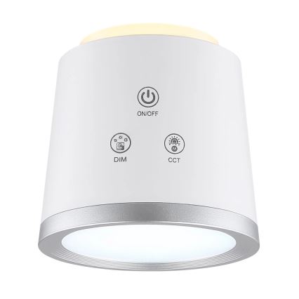 Globo - LED ljusreglerad bordslampa touch 04.01.2001 LED/6W/3,7V 3000K/4000K/6500K 1500 mAh USB vit