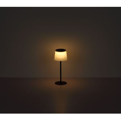 Globo - LED dimbar utomhusbordslampa med touch LED/1,8W/5V IP44 1800 mAh svart/vit