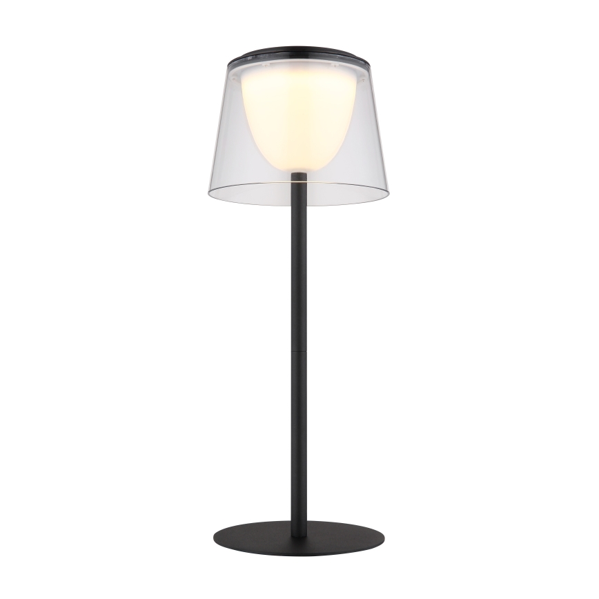 Globo - LED dimbar utomhusbordslampa med touch LED/1,8W/5V IP44 1800 mAh svart/klar