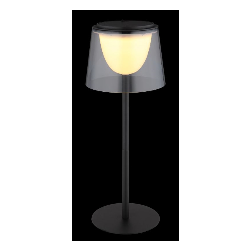 Globo - LED dimbar utomhusbordslampa med touch LED/1,8W/5V IP44 1800 mAh svart/rökfärgad