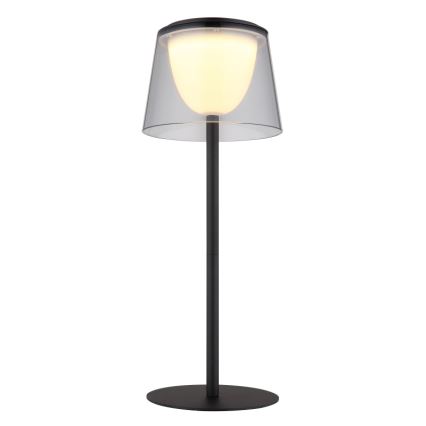 Globo - LED dimbar utomhusbordslampa med touch LED/1,8W/5V IP44 1800 mAh svart/rökfärgad