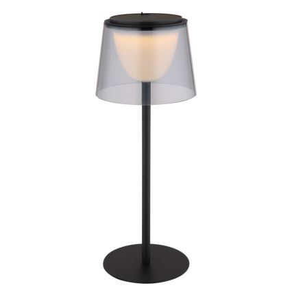 Globo - LED dimbar utomhusbordslampa med touch LED/1,8W/5V IP44 1800 mAh svart/rökfärgad