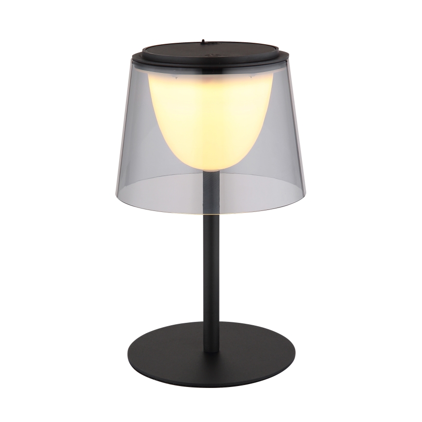 Globo - LED dimbar utomhusbordslampa med touch LED/1,8W/5V IP44 1800 mAh svart/rökfärgad