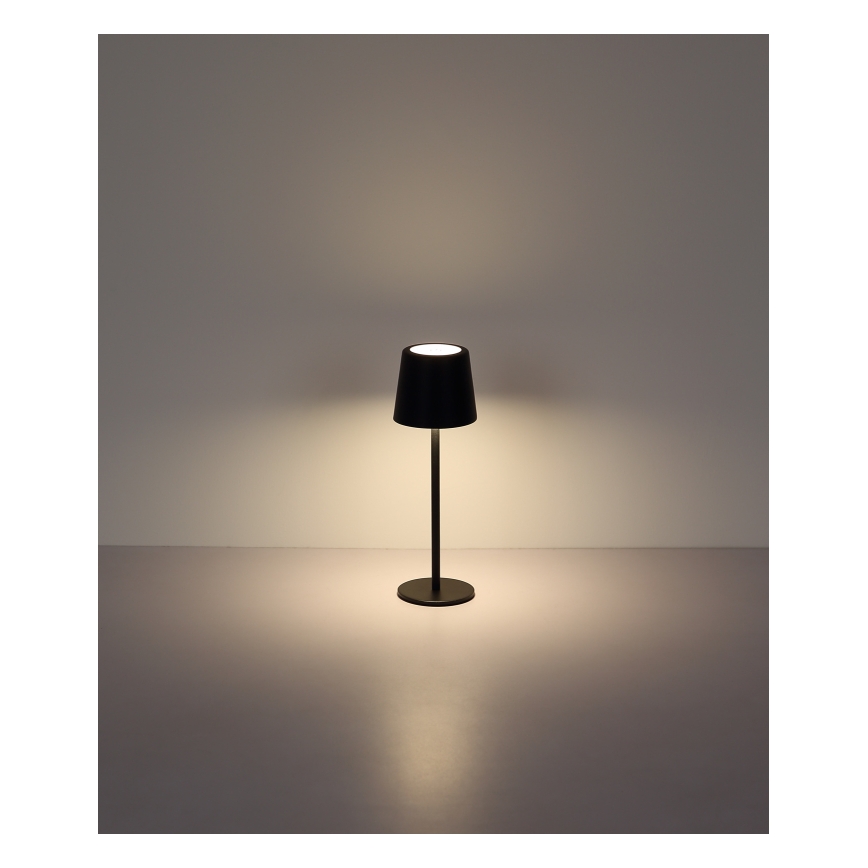 Globo - LED Ljusreglerad utomhus beröring bordslampa LED/2W/5V 3000/4000/6000K 2200 mAh IP44 svart