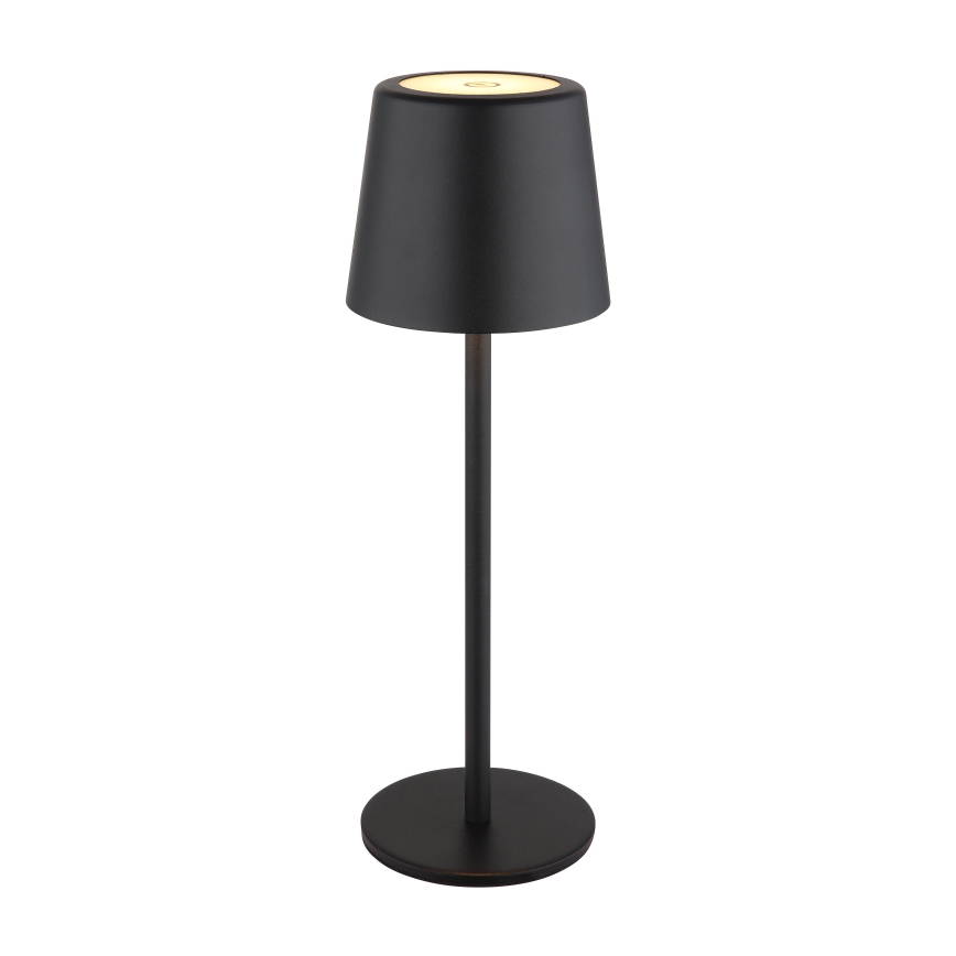 Globo - LED Ljusreglerad utomhus beröring bordslampa LED/2W/5V 3000/4000/6000K 2200 mAh IP44 svart