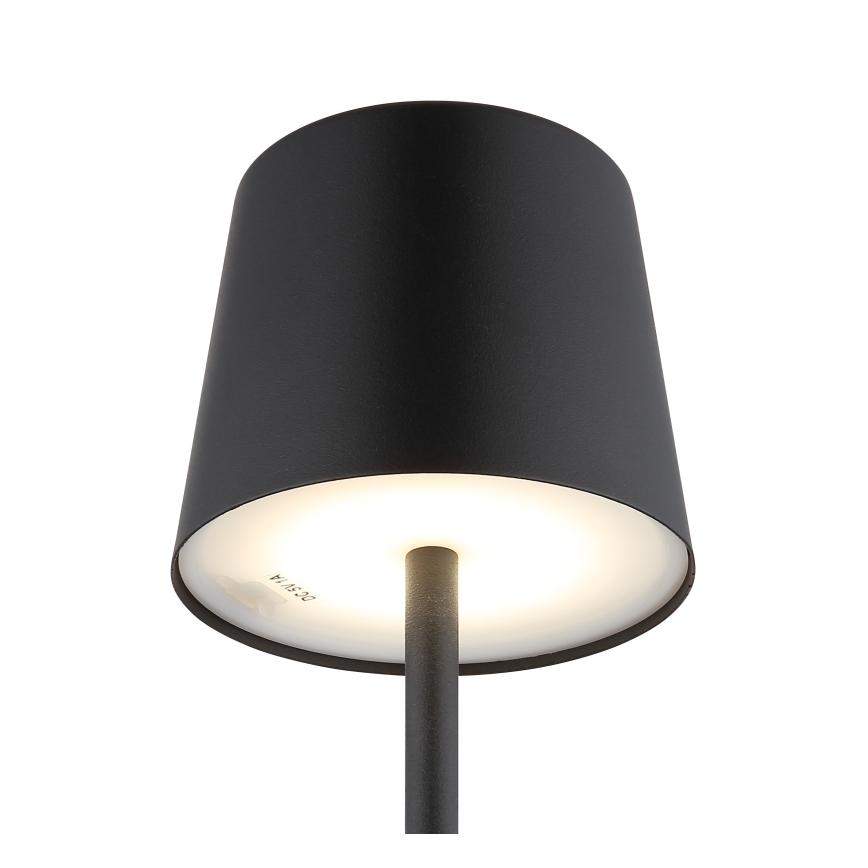 Globo - LED Ljusreglerad utomhus beröring bordslampa LED/2W/5V 3000/4000/6000K 2200 mAh IP44 svart