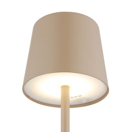 Globo - LED Ljusreglerad utomhus beröring bordslampa LED/2W/5V 3000/4000/6000K 2200 mAh IP44 grädde