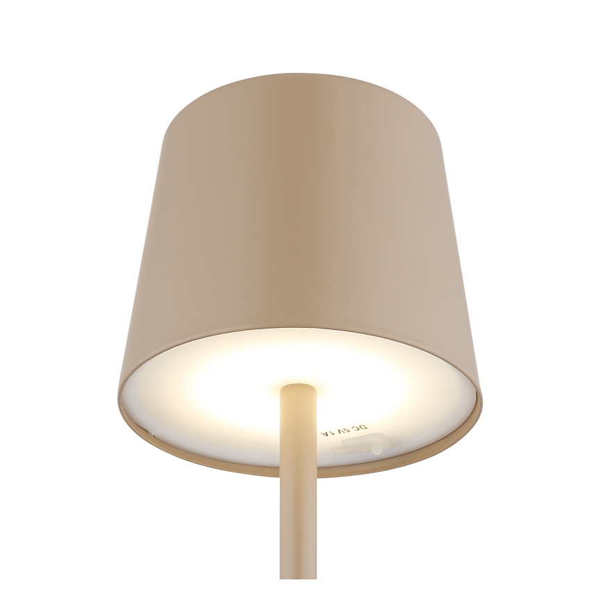 Globo - LED Ljusreglerad utomhus beröring bordslampa LED/2W/5V 3000/4000/6000K 2200 mAh IP44 grädde