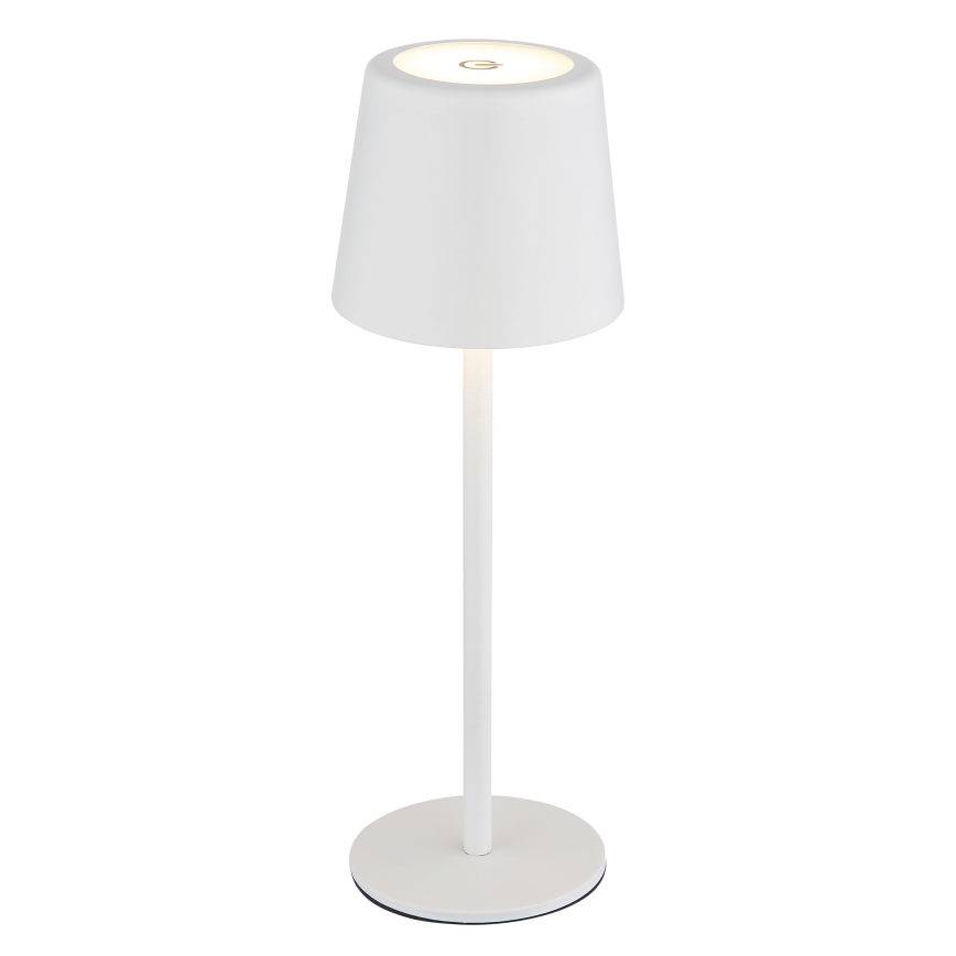 Globo - LED Ljusreglerad utomhus beröring bordslampa LED/2W/5V 3000/4000/6000K 2200 mAh IP44 vit