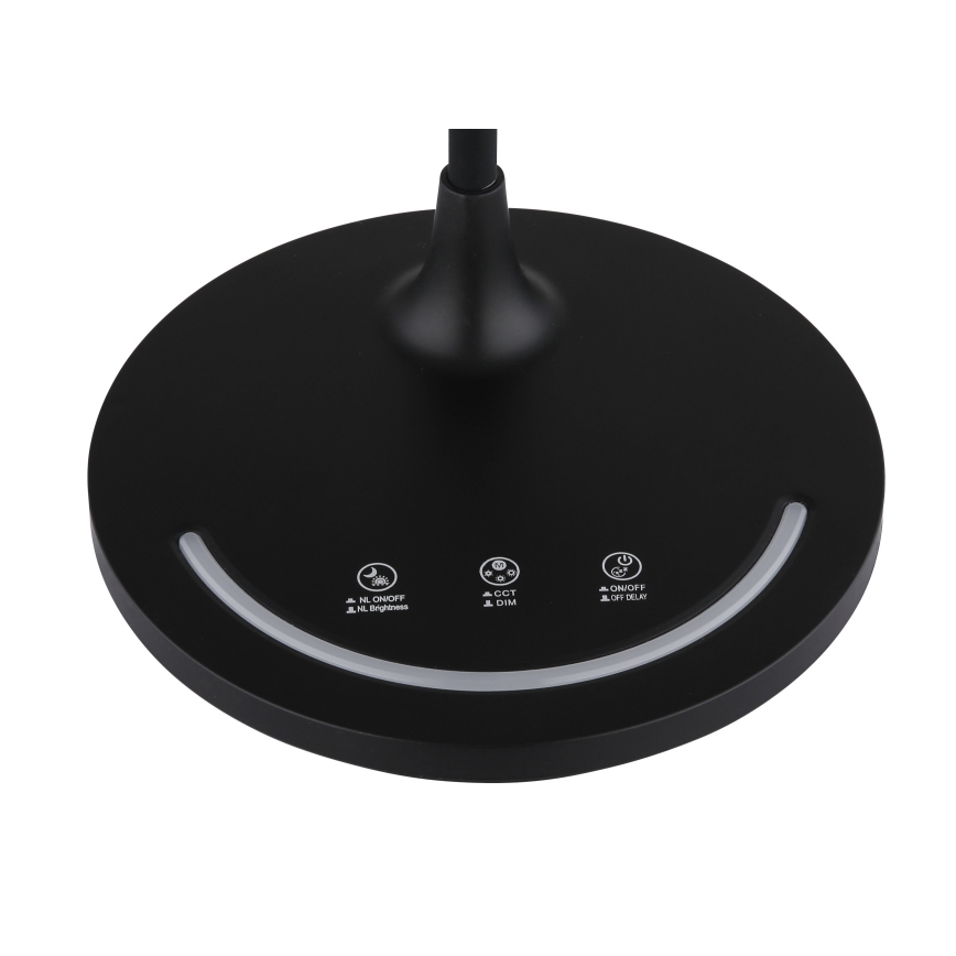 Globo - LED Dimbar flexibel pekskärm med touch, bordslampa LED/12W/230V 3000/4000/6500K CRI 90 svart