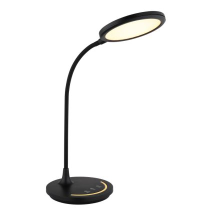 Globo - LED Ljusreglerad flexibel beröring bordslampa LED/12W/230V 3000/4000/6500K CRI 90 svart