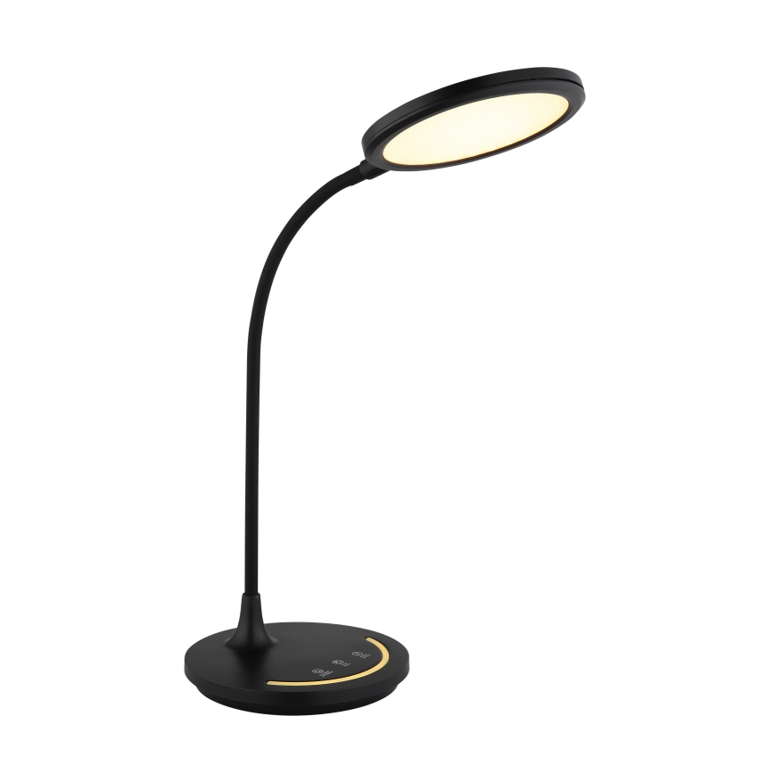 Globo - LED Ljusreglerad flexibel beröring bordslampa LED/12W/230V 3000/4000/6500K CRI 90 svart