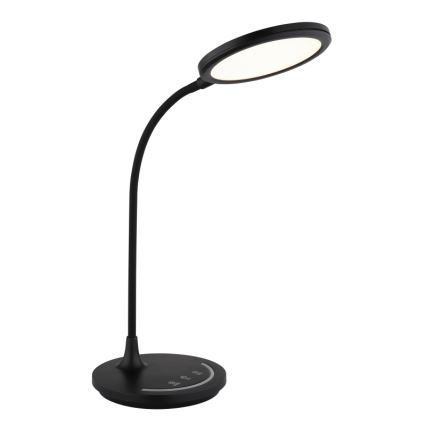 Globo - LED Ljusreglerad flexibel beröring bordslampa LED/12W/230V 3000/4000/6500K CRI 90 svart