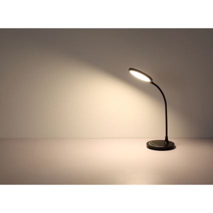 Globo - LED Ljusreglerad flexibel beröring bordslampa LED/12W/230V 3000/4000/6500K CRI 90 svart