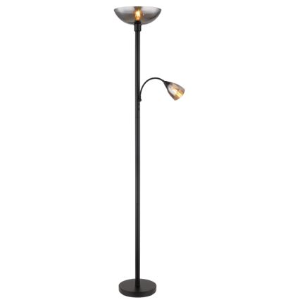 Globo - Golvlampa 1xE27/60W/230V + 1xE14/40W