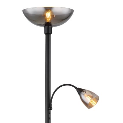 Globo - Golvlampa 1xE27/60W/230V + 1xE14/40W