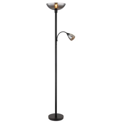 Globo - Golvlampa 1xE27/60W/230V + 1xE14/40W