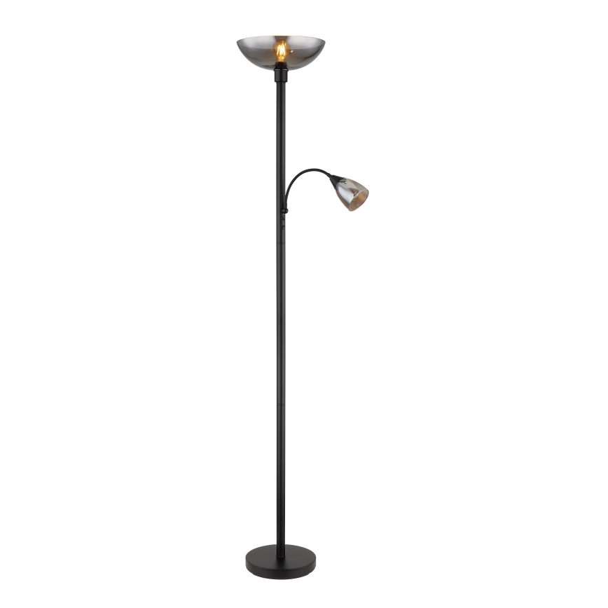 Globo - Golvlampa 1xE27/60W/230V + 1xE14/40W