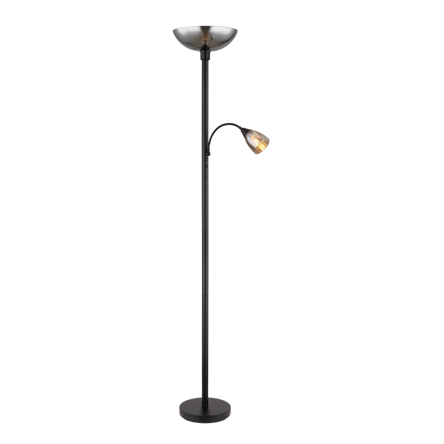 Globo - Golvlampa 1xE27/60W/230V + 1xE14/40W
