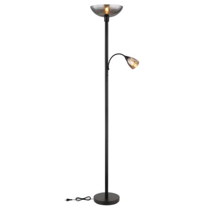 Globo - Golvlampa 1xE27/60W/230V + 1xE14/40W
