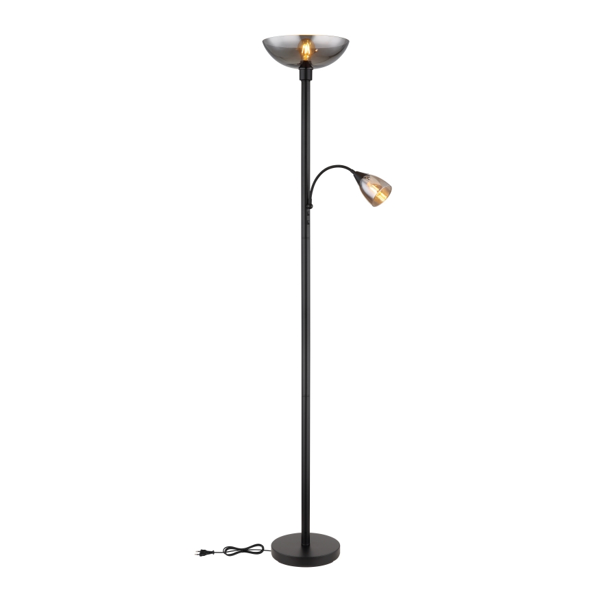 Globo - Golvlampa 1xE27/60W/230V + 1xE14/40W