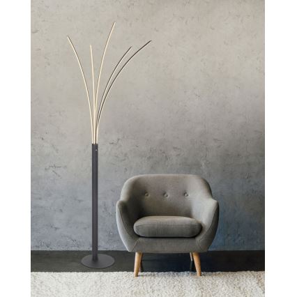 Globo - LED-dimbar beröringsstyrd golvlampa LED/36W/230V svart