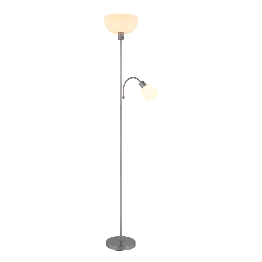 Globo - Golvlampa 1xE27/40W/230V + 1xE14/25W