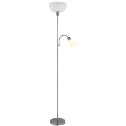 Globo - Golvlampa 1xE27/40W/230V + 1xE14/25W