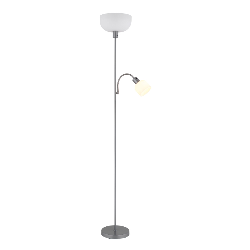 Globo - Golvlampa 1xE27/40W/230V + 1xE14/25W