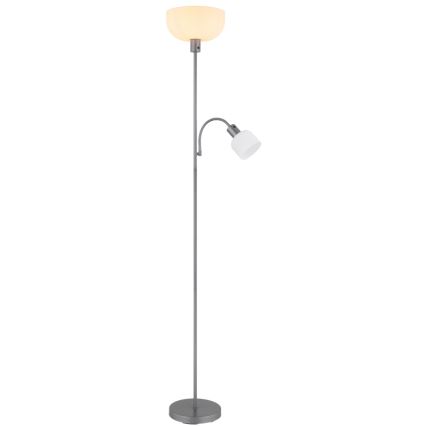 Globo - Golvlampa 1xE27/40W/230V + 1xE14/25W