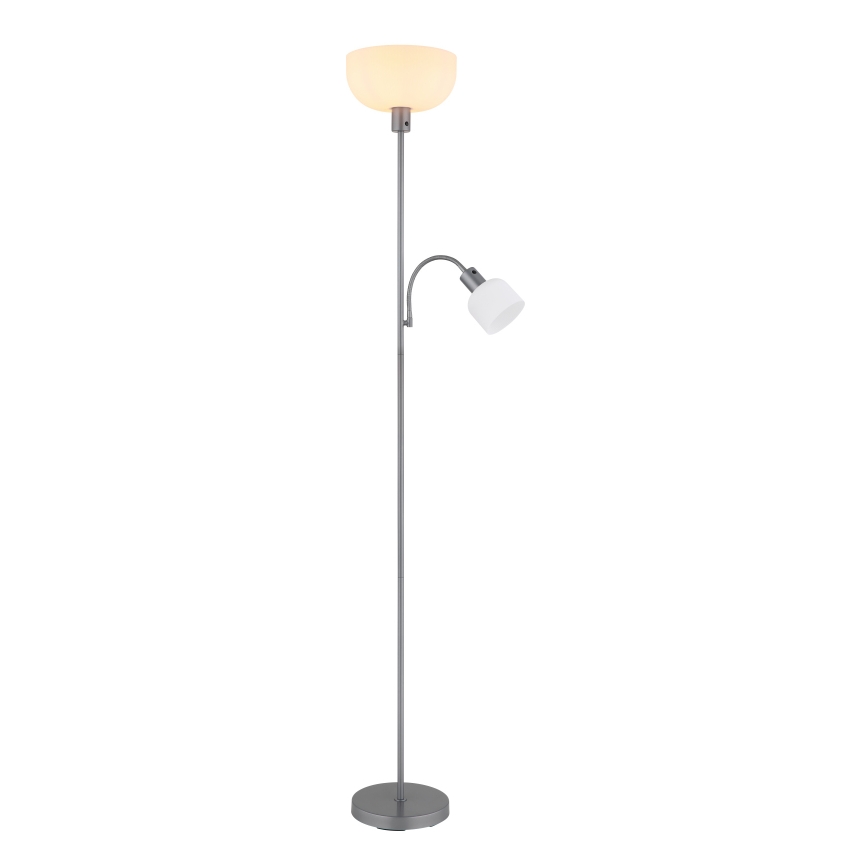 Globo - Golvlampa 1xE27/40W/230V + 1xE14/25W